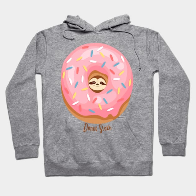 Donut Sloth Hoodie by Gsproductsgs